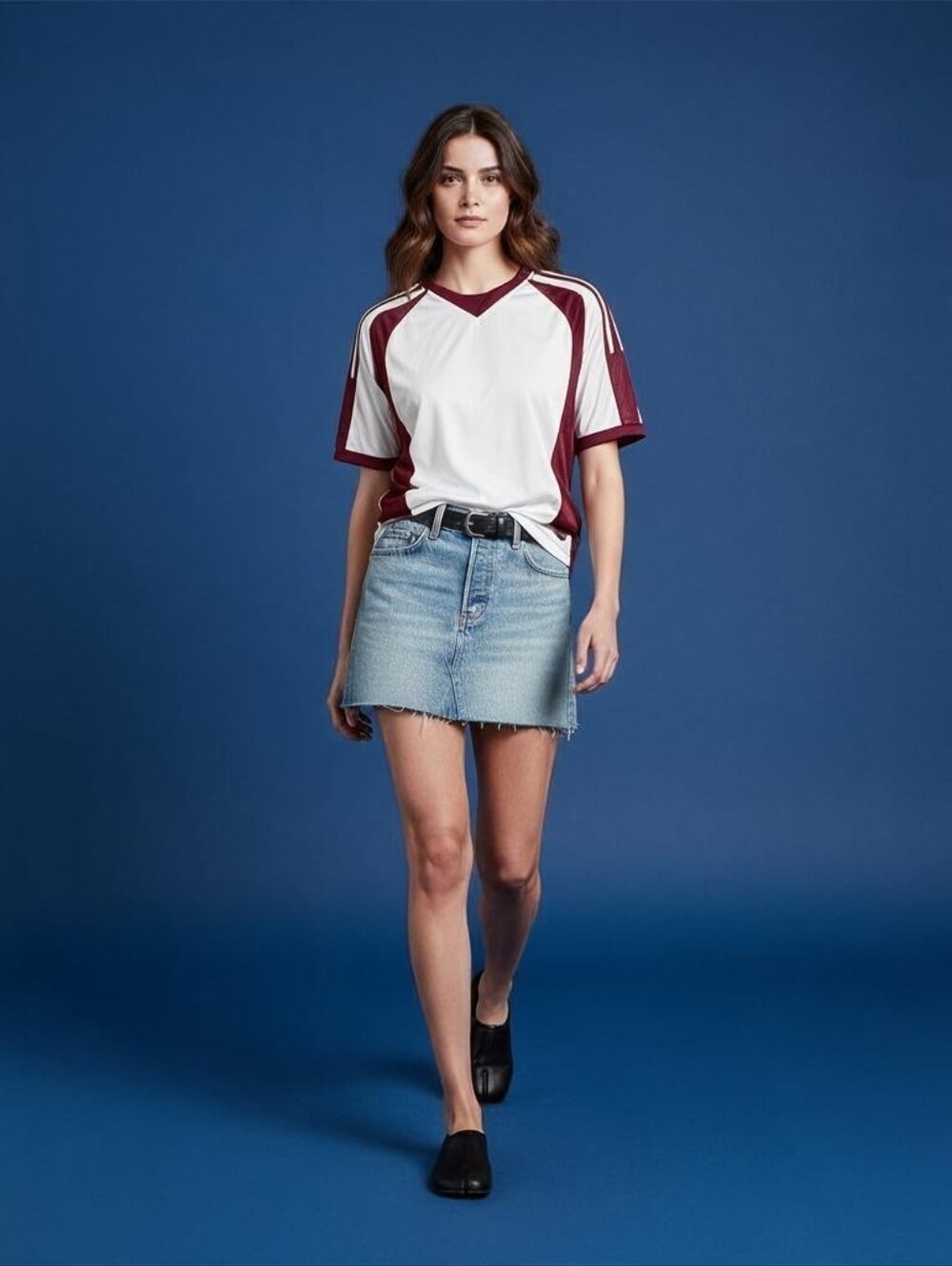 Levi's Icon Mid Rise Denim Mini Skirt In Woven Minutes Blue Sz 32 / Sz 14 NWT